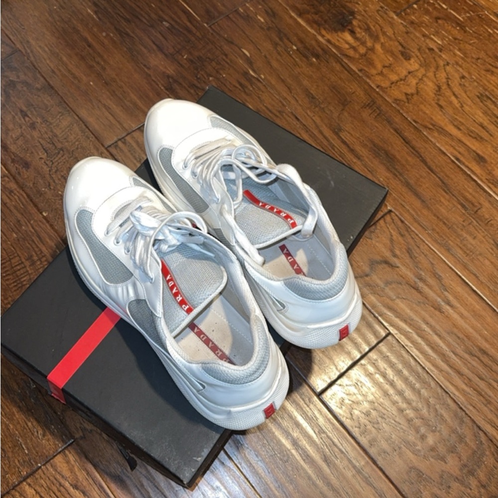 Prada Patent and leather sneakers